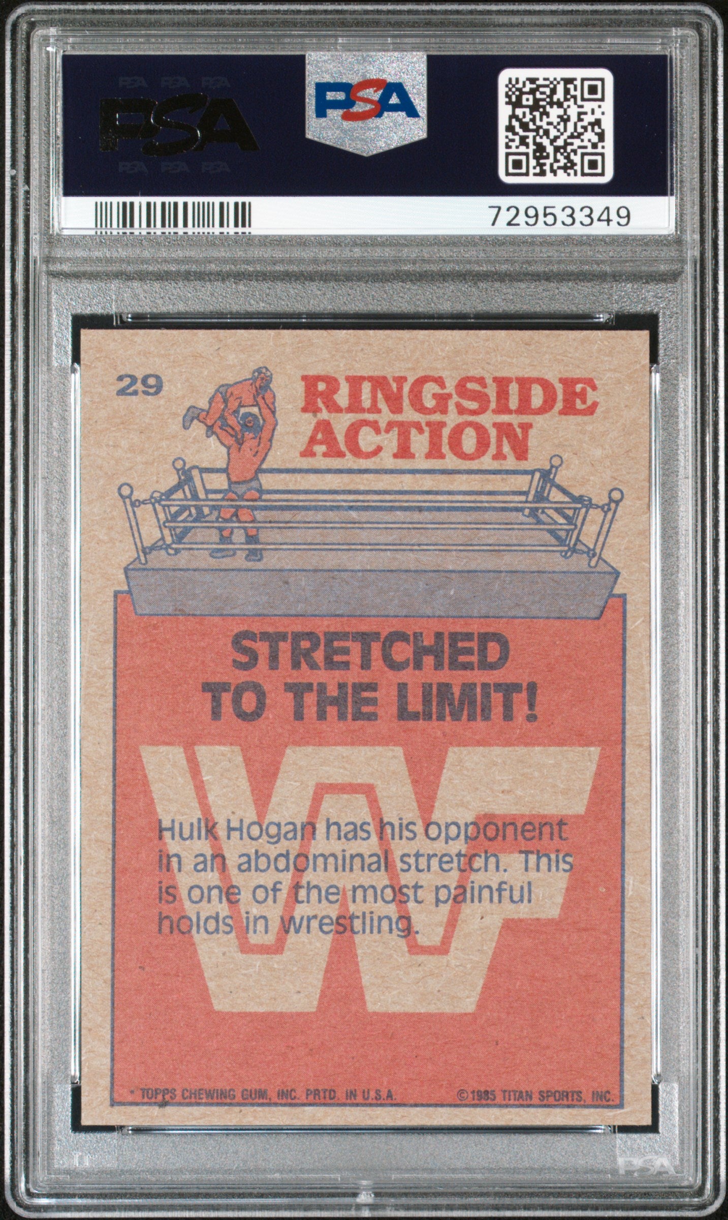 1985 Topps WWF #29 Stretched To The Limit! PSA 10 AUTO Autograph