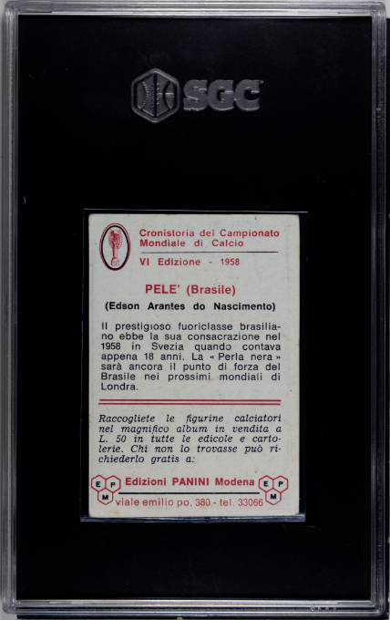 1965-66 Panini Calciatori Pele Campionato Mondiale Di Calcio SGC 2.5 GD+