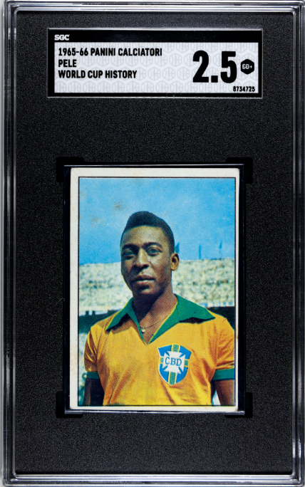 1965-66 Panini Calciatori Pele Campionato Mondiale Di Calcio SGC 2.5 GD+