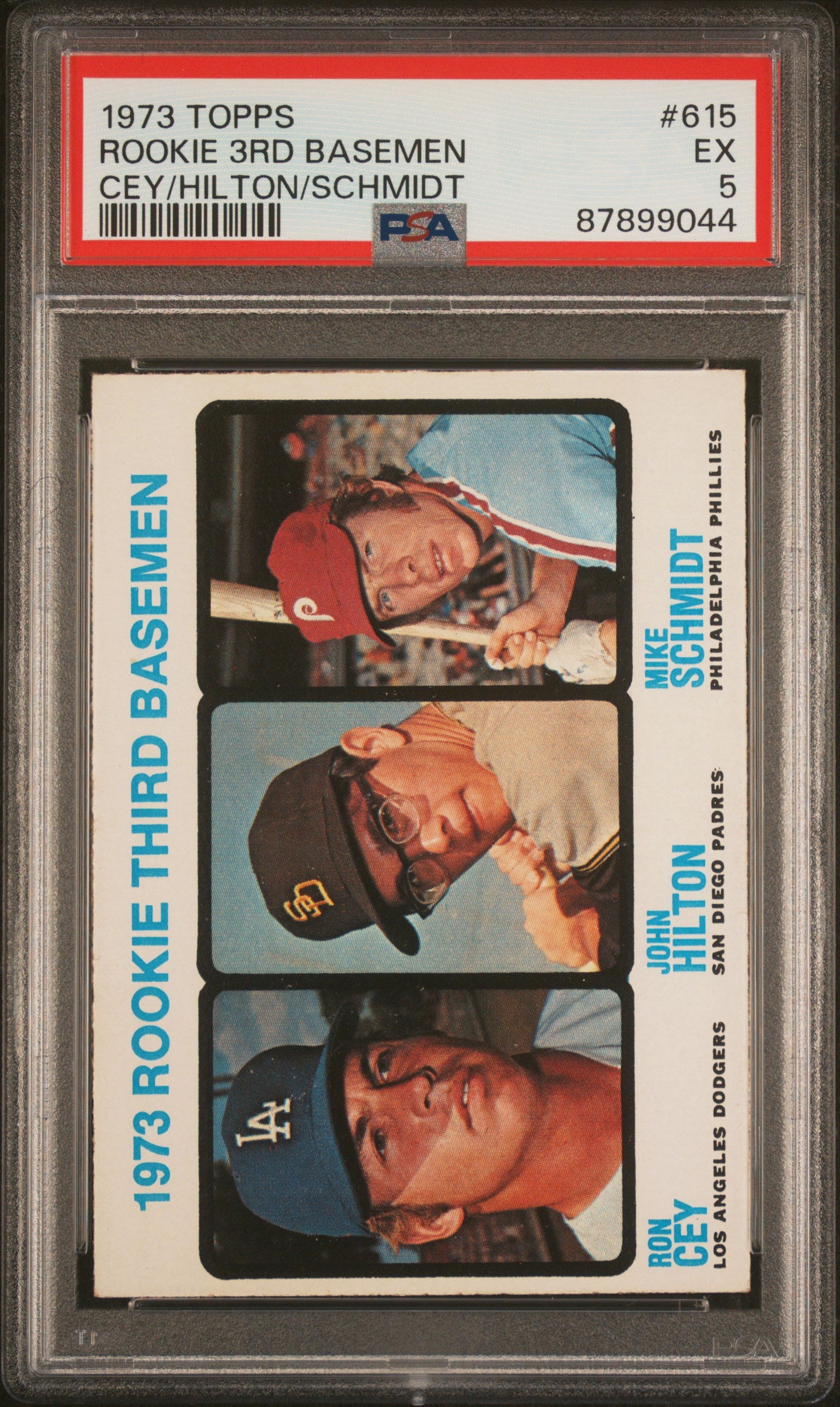 1973 Topps #615 Mike Schmidt RC Rookie PSA 5 EX New Label