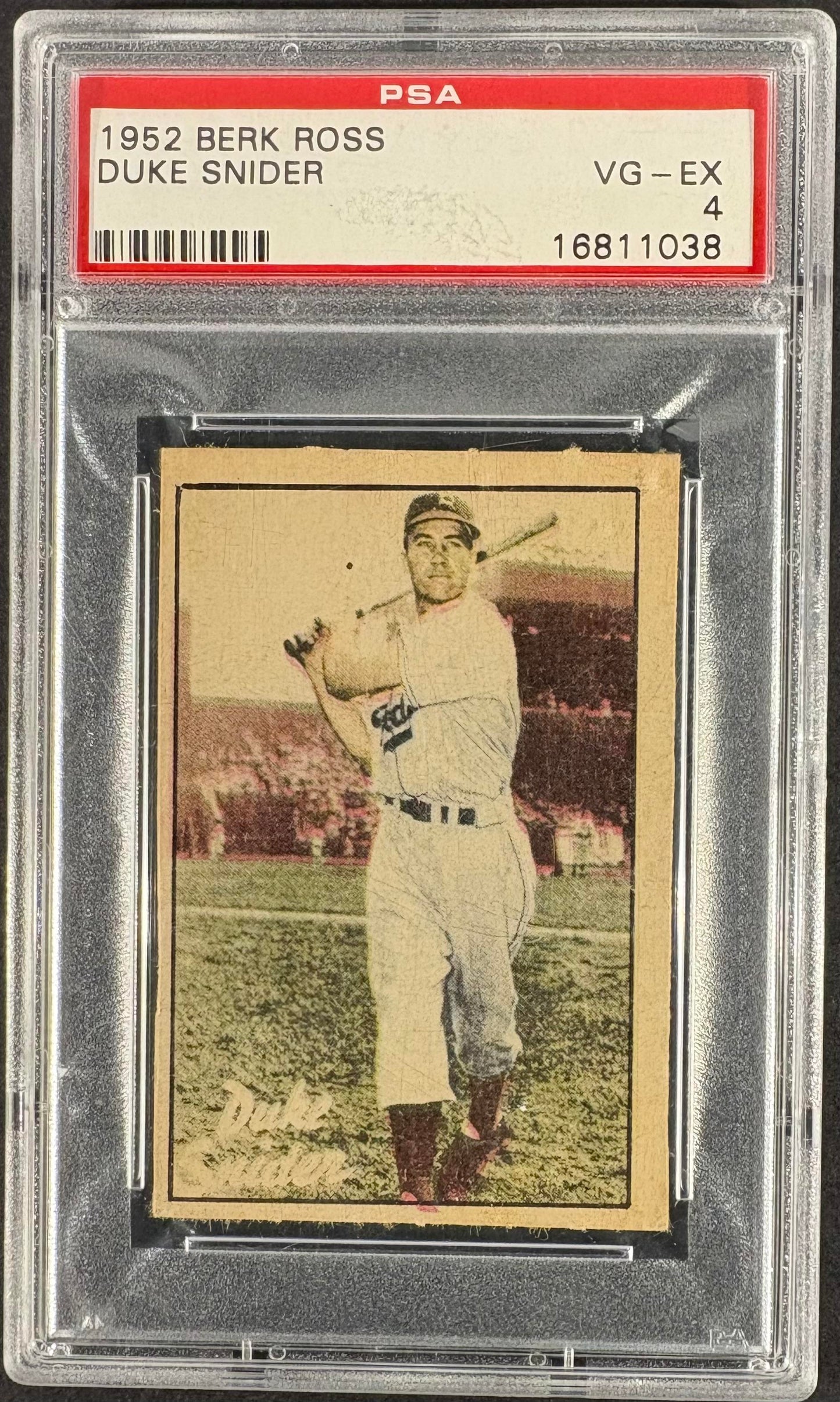 1952 Berk Ross Duke Snider PSA 4 VG-EX