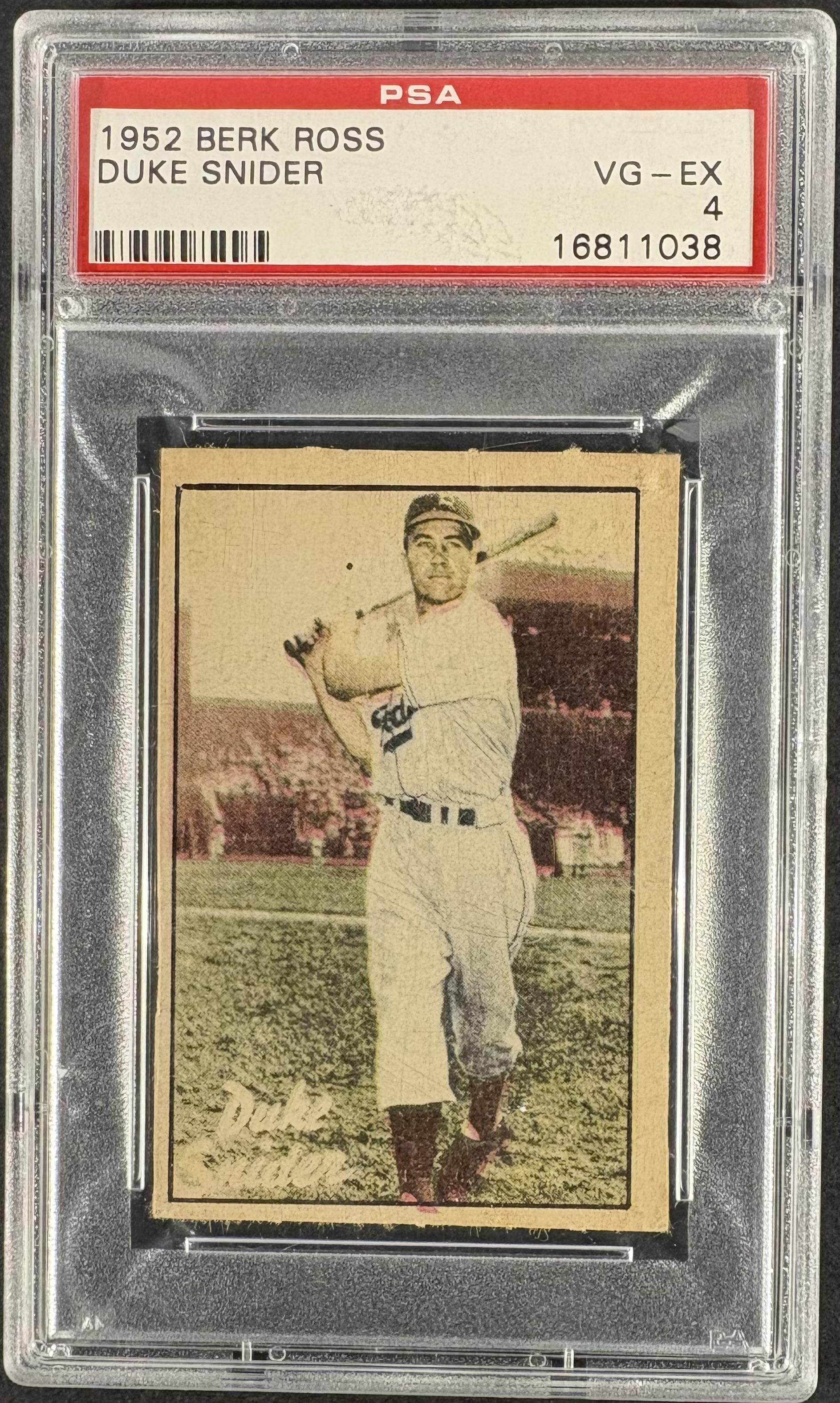 1952 Berk Ross Duke Snider PSA 4 VG-EX