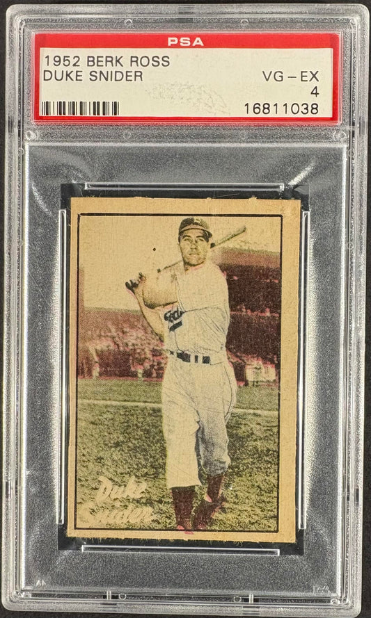 1952 Berk Ross Duke Snider PSA 4 VG-EX