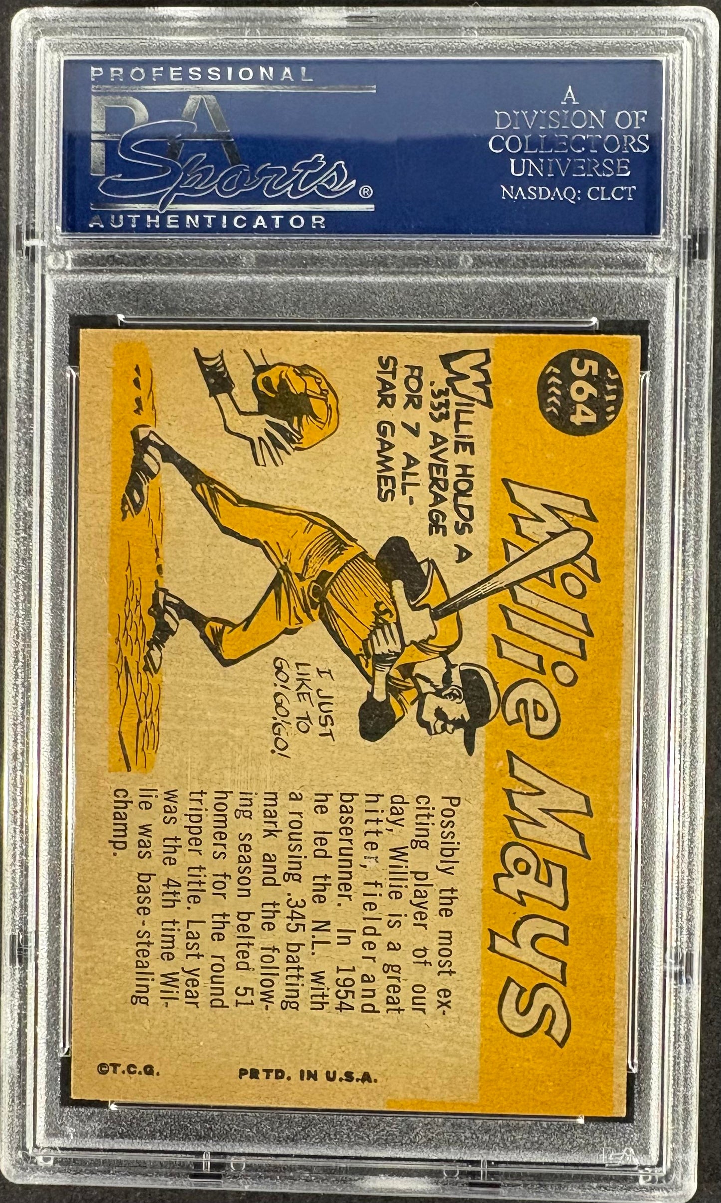 1960 Topps #564 Willie Mays All Star PSA 7 NM Near Mint