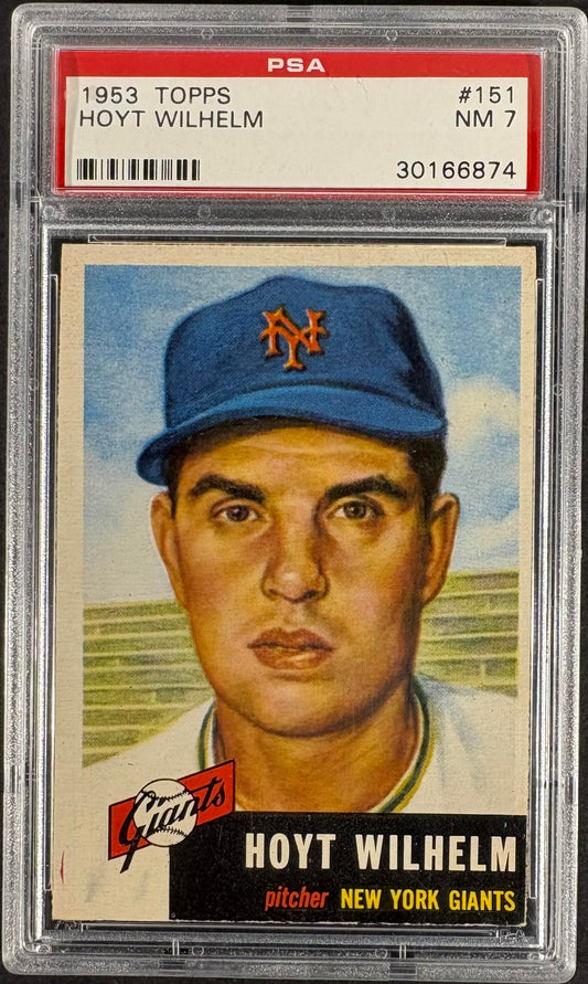 1953 Topps #151 Hoyt Wilhelm PSA 7 NM Near Mint