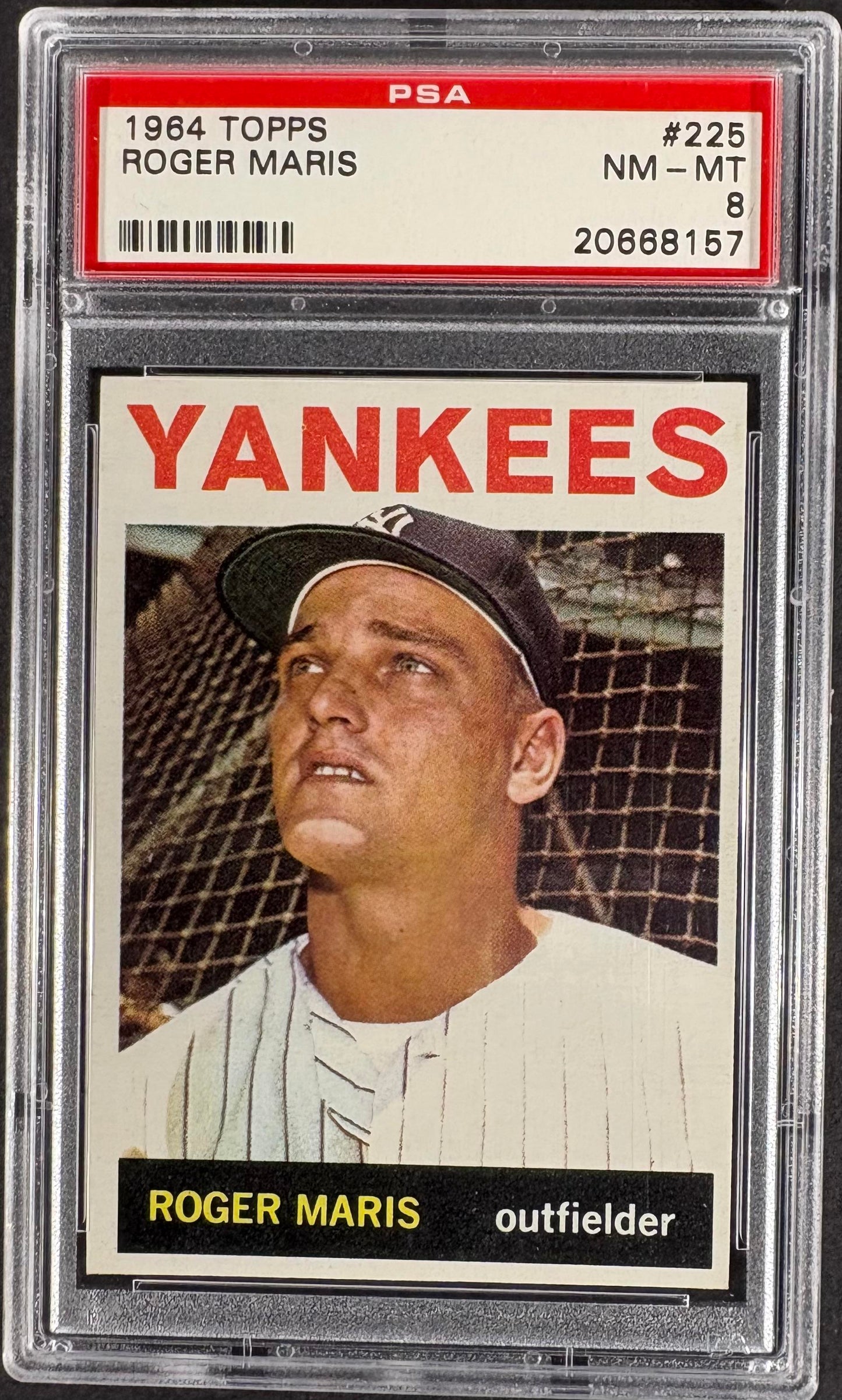 1964 Topps #225 Roger Maris PSA 8 NM-MT High Grade