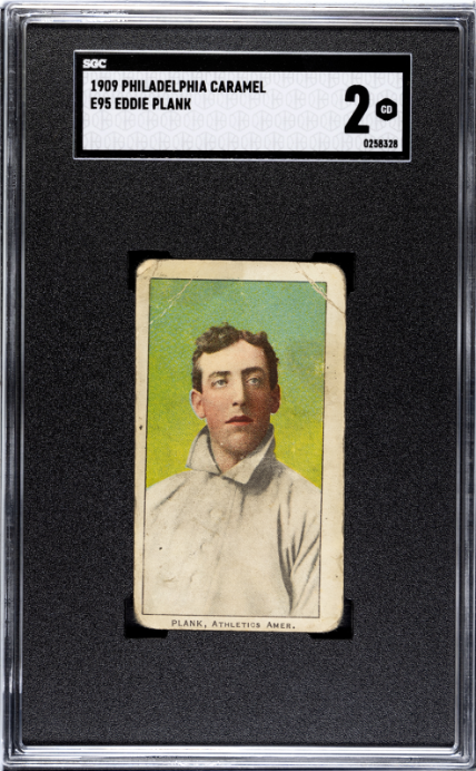 1909 Philadelphia Caramel (E95) Eddie Plank SGC 2 GD