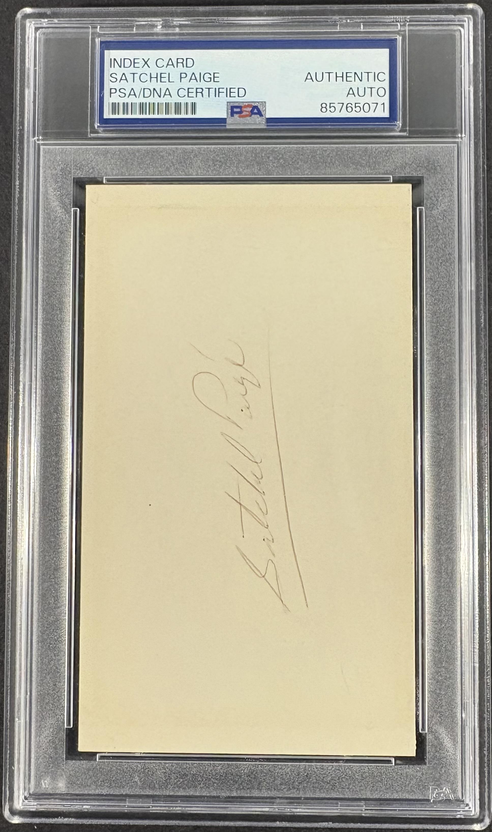 Leroy Satchell Satchel Paige Signed PSA Authentic AUTO Autograph Signature
