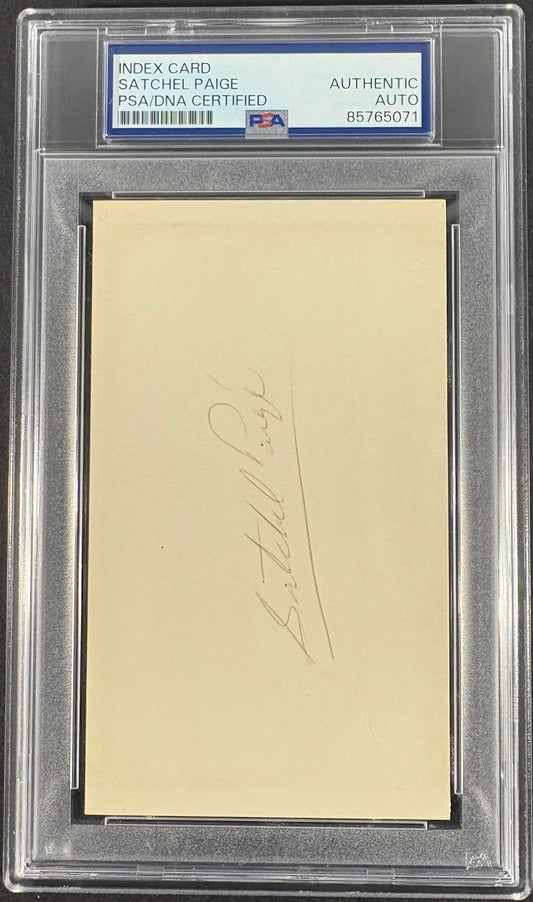 Leroy Satchell Satchel Paige Signed PSA Authentic AUTO Autograph Signature