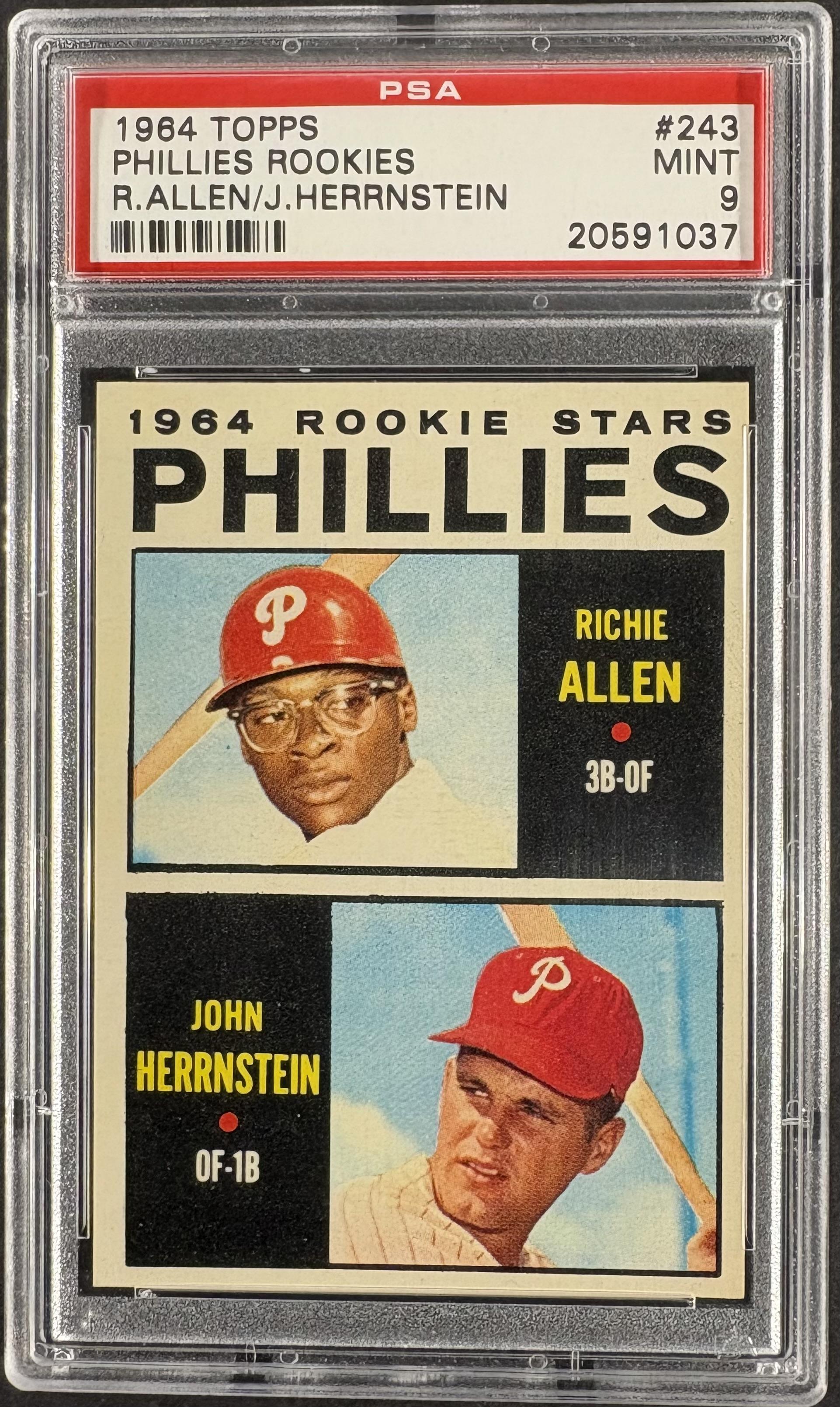1964 Topps #243 Richie Dick Allen RC Rookie PSA 9 MINT High Grade ONLY 3 HIGHER