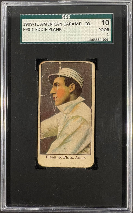 1909-11 American Caramel E90-1 Edward Eddie Ed Plank SGC 1