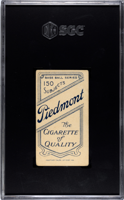 1909 T206 Piedmont 150 Napoleon Nap Lajoie Portrait SGC 2.5 GD+ Nice Color