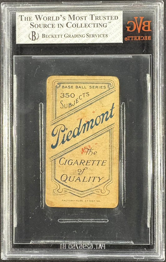 1909-11 T206 Piedmont 350 Tris Speaker RC Rookie BVG 2 GD Nice Color