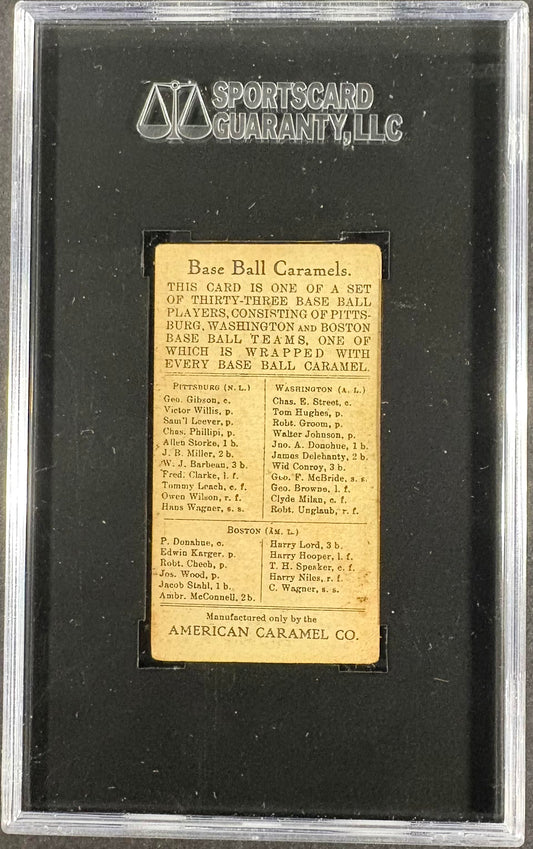 1910 American Caramel (E91-C) Honus Hans Wagner SGC 3 VG