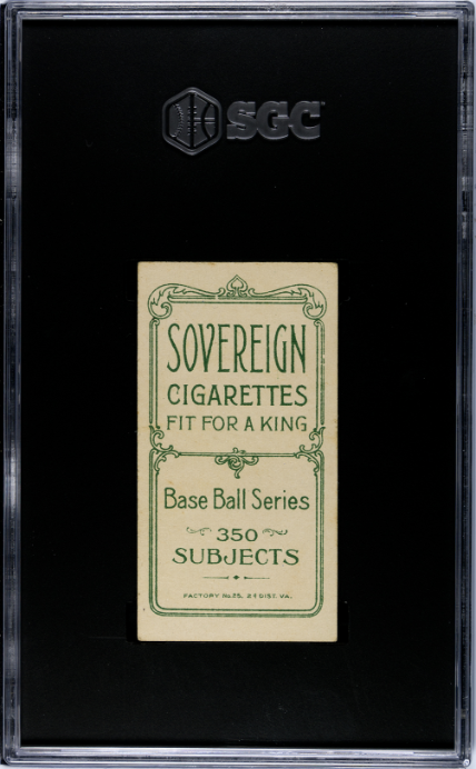 1910 T206 Sovereign 350 Bill Dahlen Brooklyn SGC 2 GD Nice Eye Appeal