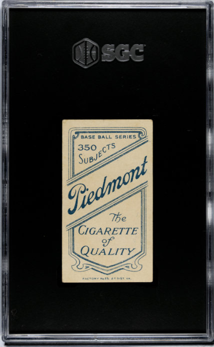 1910 T206 Piedmont 350/25 Ty Cobb Green Portrait SGC 1.5 Sharp + Nice Color