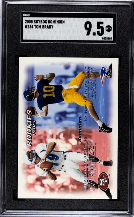 2000 Skybox Dominion #234 Tom Brady RC Rookie SGC 9.5 MINT+