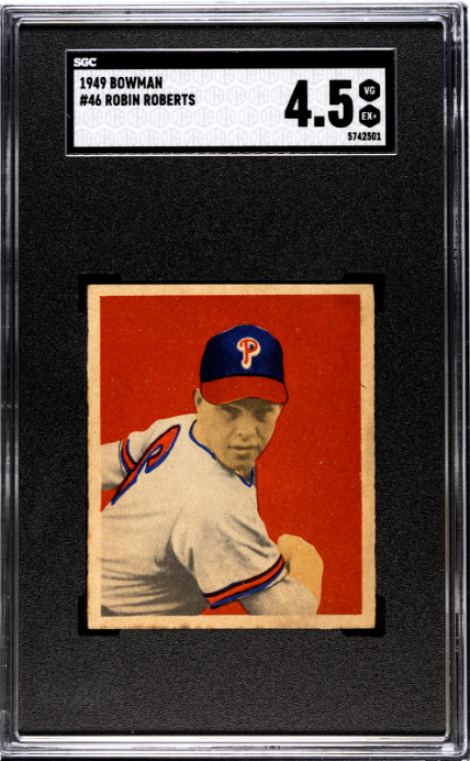 1949 Bowman #46 Robin Roberts RC Rookie SGC 4.5 VG-EX+ CENTERED