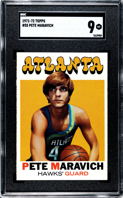 1971-72 Topps #55 Pete Maravich SGC 9 MINT High Grade