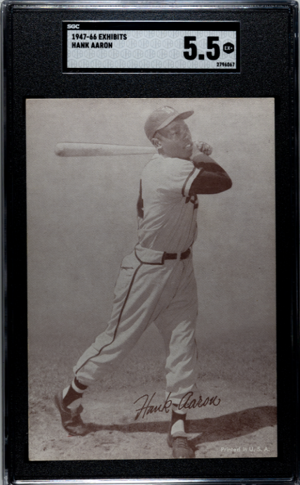 1947-66 Exhibits Hank Aaron SGC 5.5 EX+