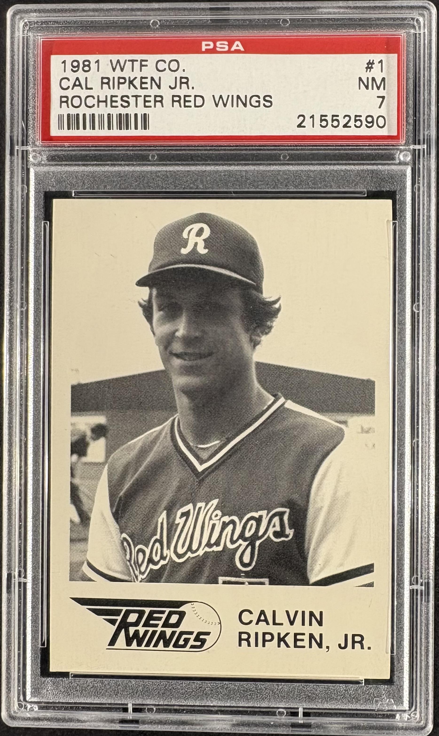 1981 WTF Rochester Red Wings #1 Calvin Ripken Jr Minor League Rookie PSA 7 NM