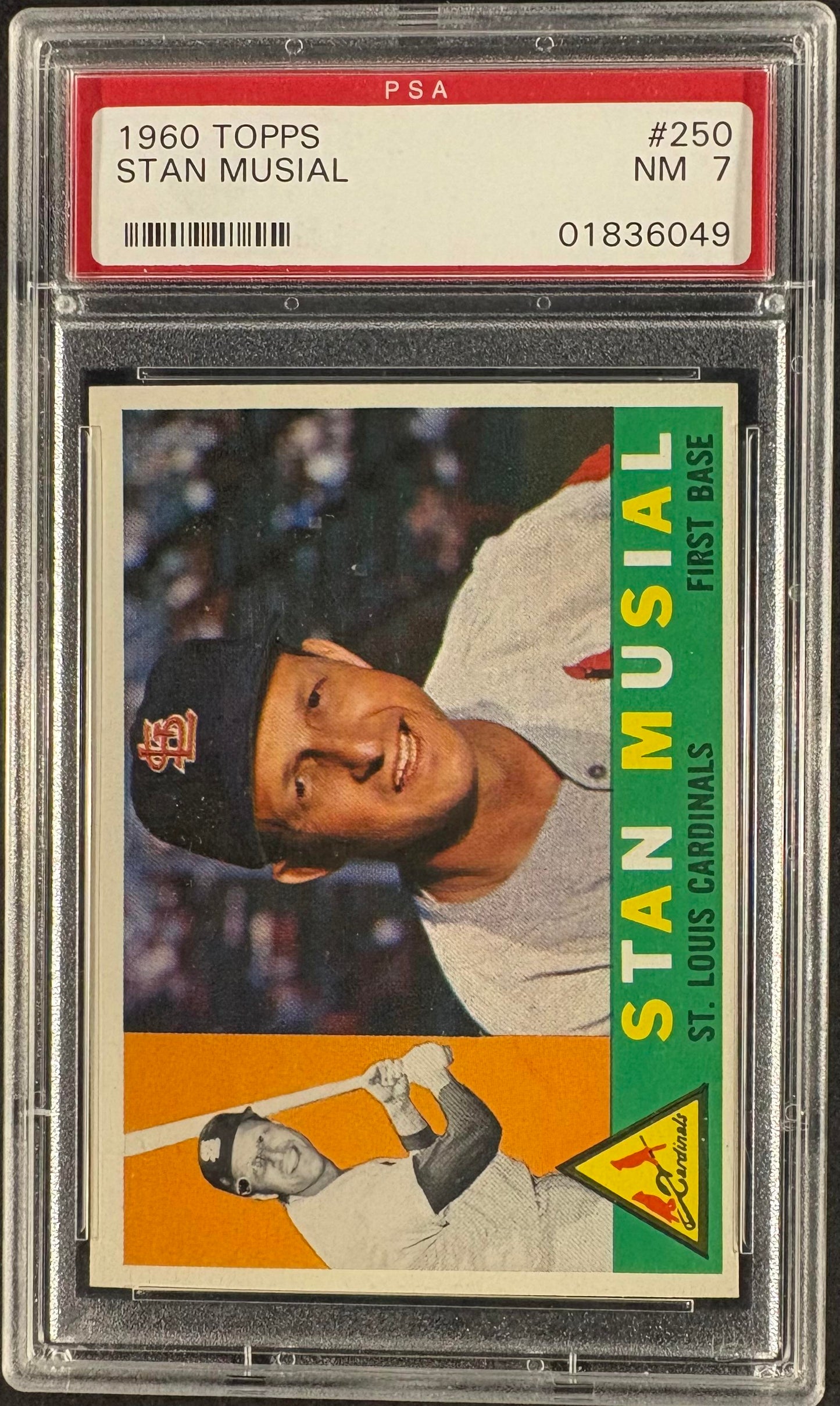 1960 Topps #250 Stan Musial PSA 7 NM Near Mint
