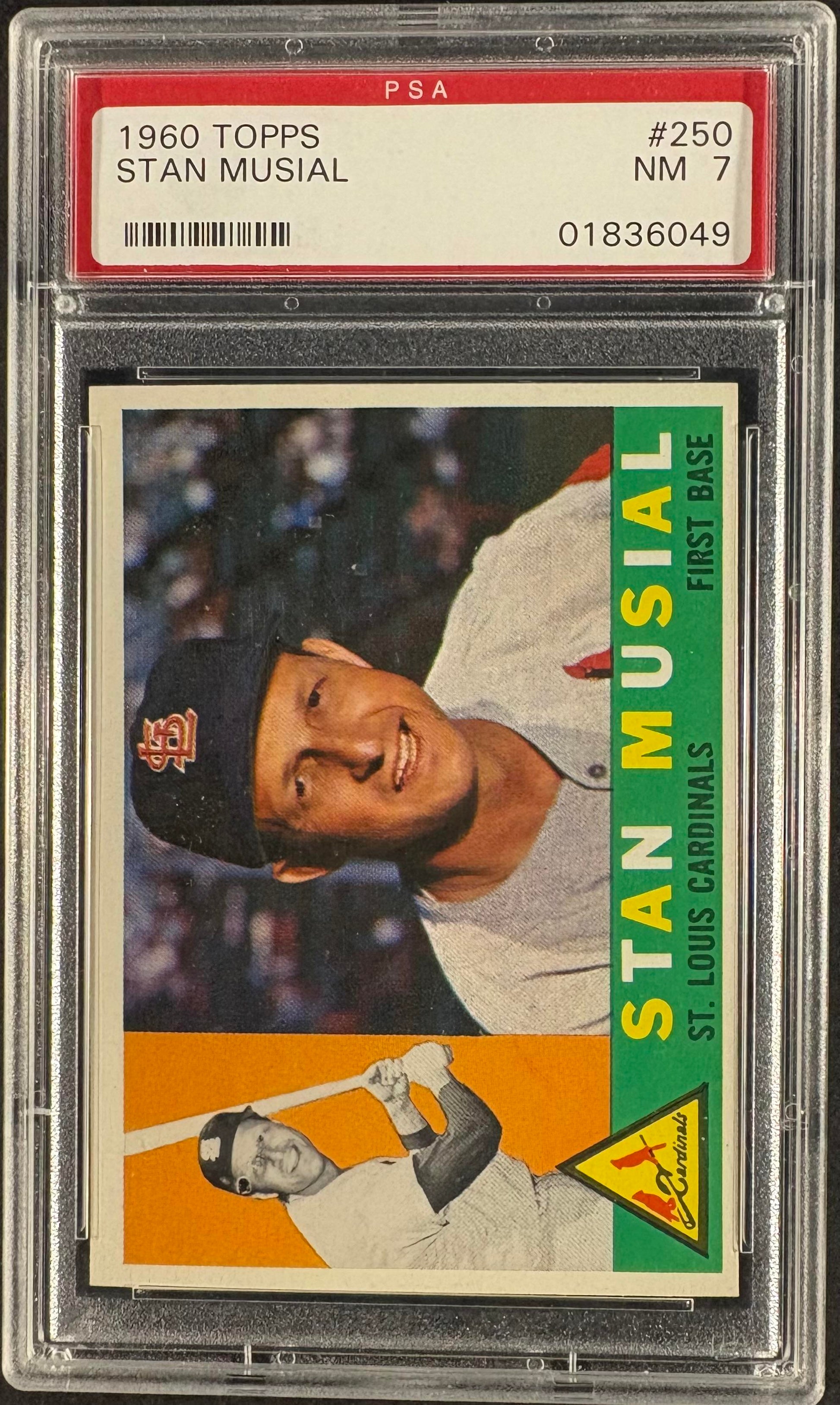 1960 Topps #250 Stan Musial PSA 7 NM Near Mint