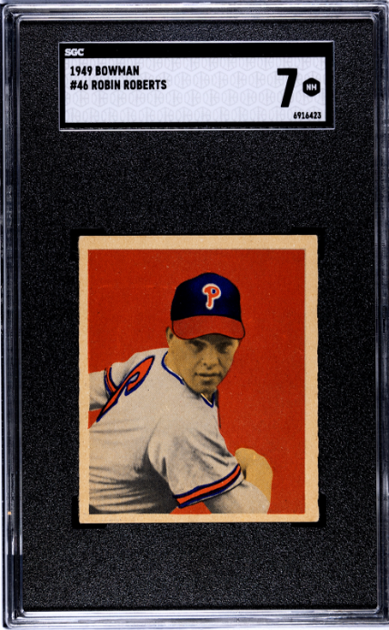 1949 Bowman #46 Robin Roberts SGC 7 NM Near Mint High Grade