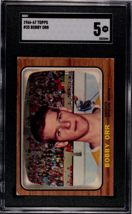 1966-67 Topps #35 Bobby Orr RC Rookie SGC 5 EX
