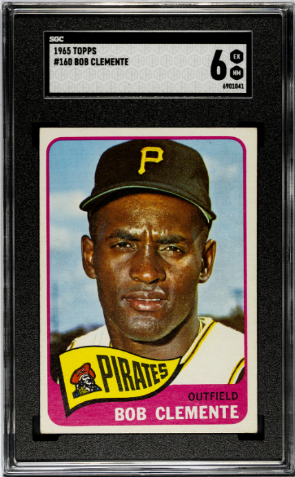 1965 Topps #160 Bob Roberto Clemente SGC 6 EX-NM Nice Color