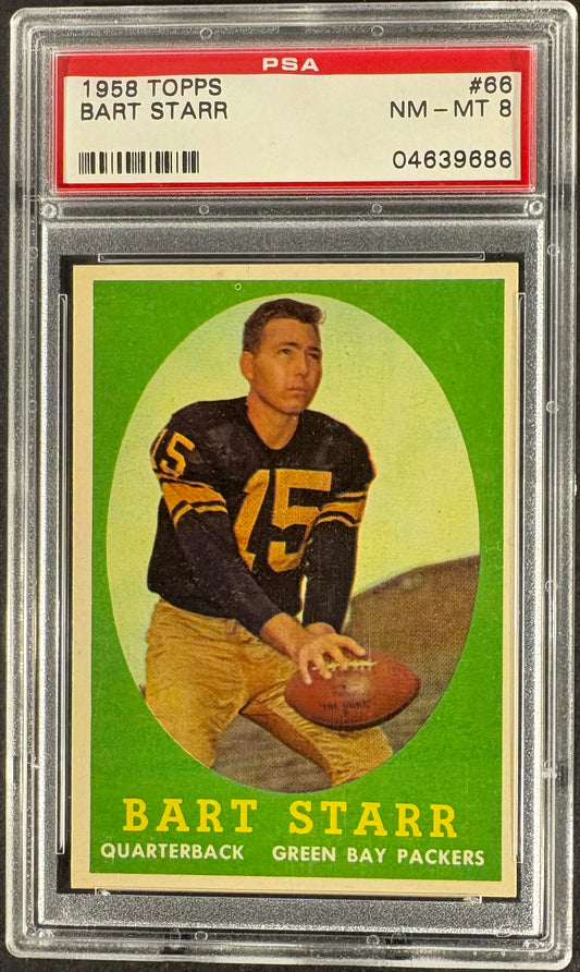 1958 Topps #66 Bart Starr PSA 8 NM-MT