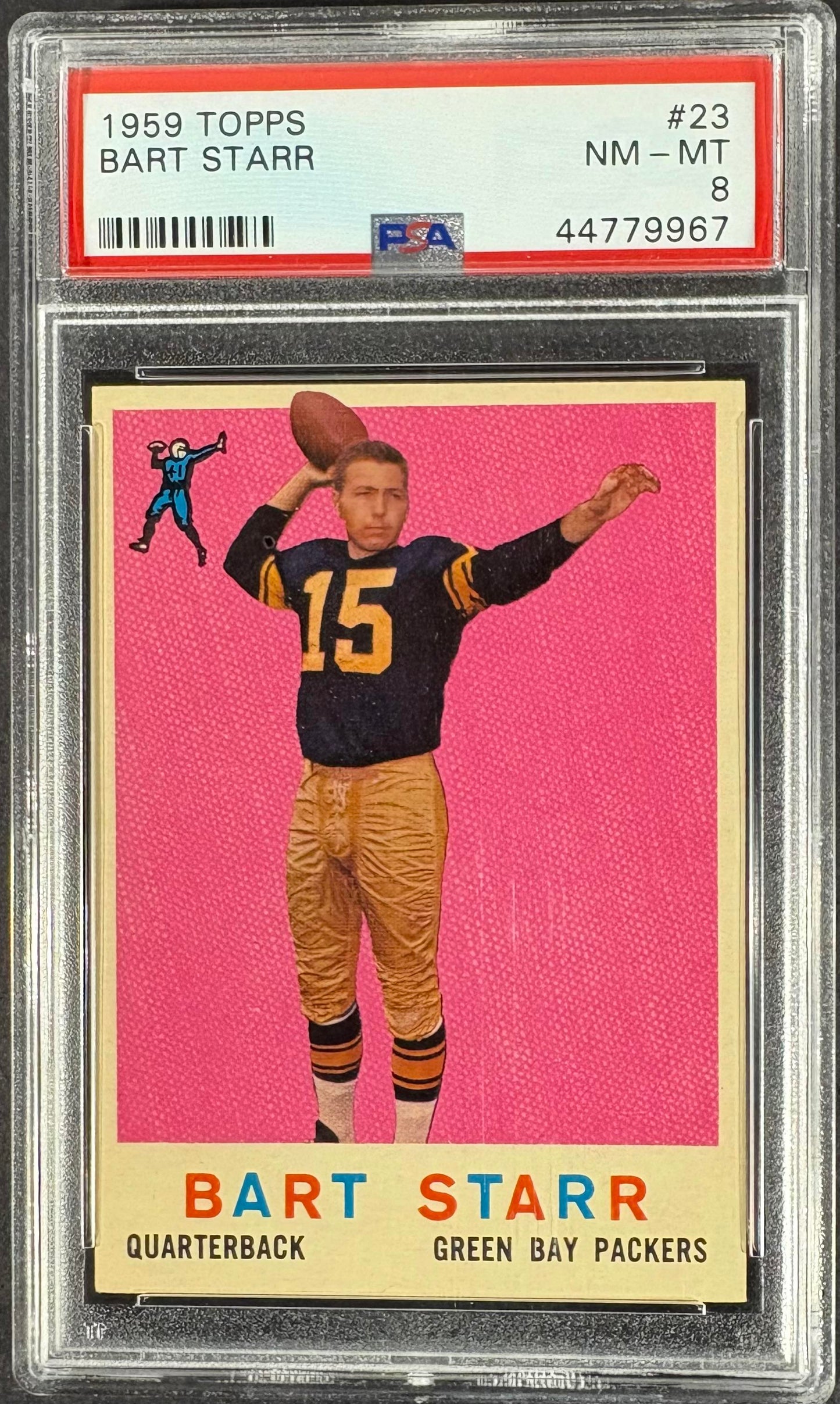 1959 Topps #23 Bart Starr PSA 8 NM-MT New Label