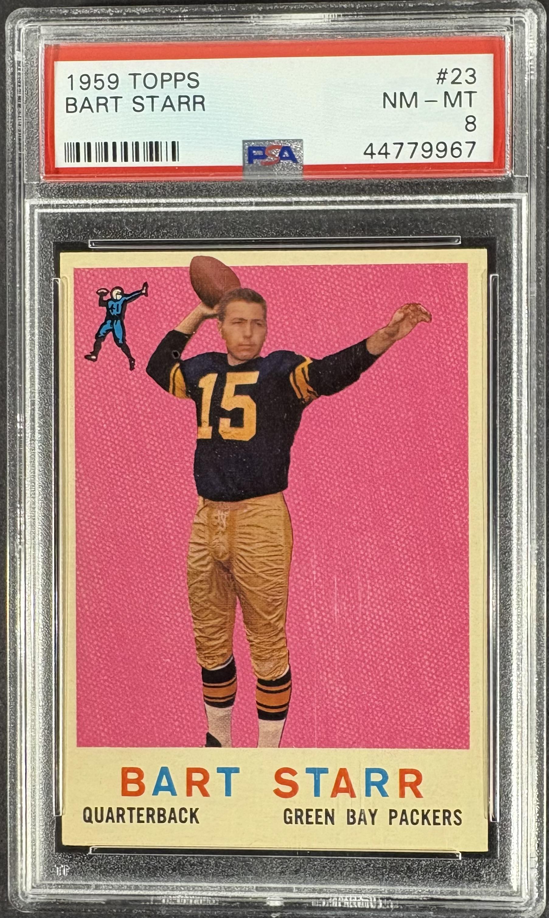 1959 Topps #23 Bart Starr PSA 8 NM-MT New Label