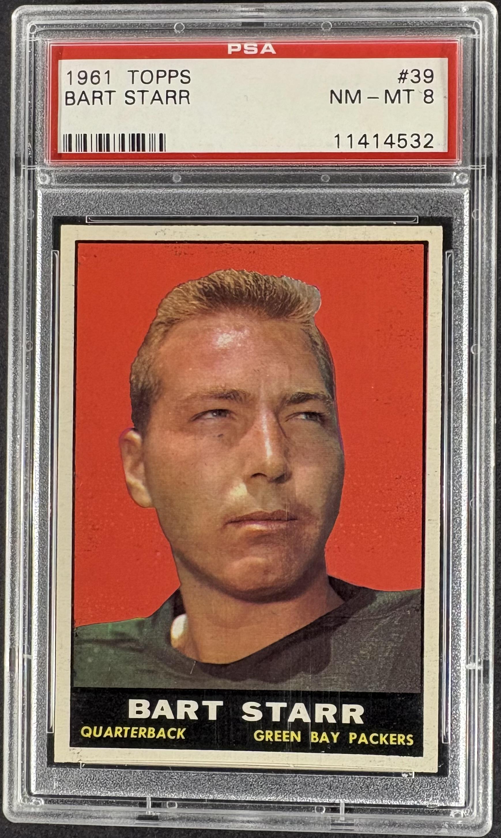 1961 Topps #39 Bart Starr PSA 8 NM-MT CENTERED