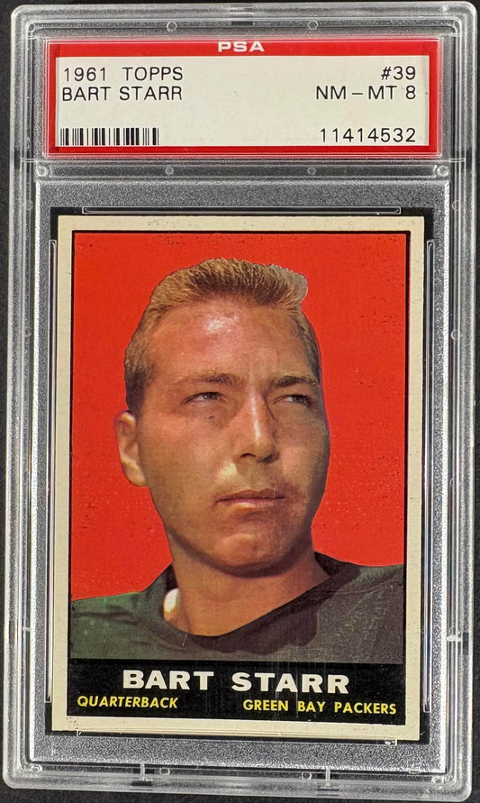 1961 Topps #39 Bart Starr PSA 8 NM-MT CENTERED