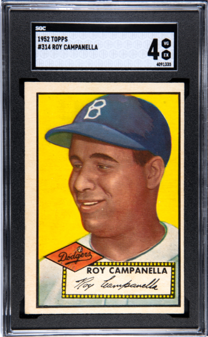 1952 Topps #314 Roy Campanella SGC 4 VG-EX SHARP