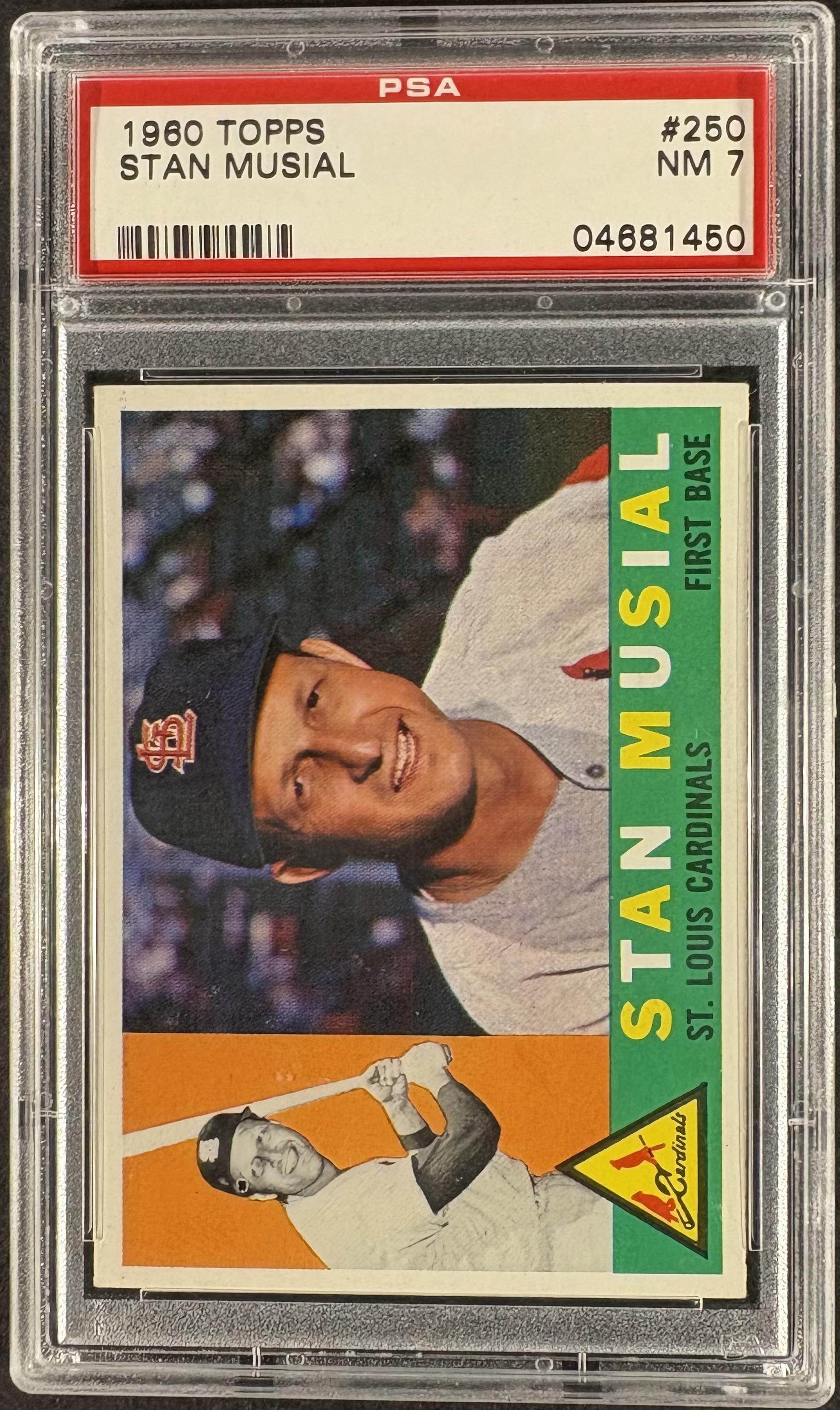 1960 Topps #250 Stan Musial PSA 7 NM Near Mint CENTERED