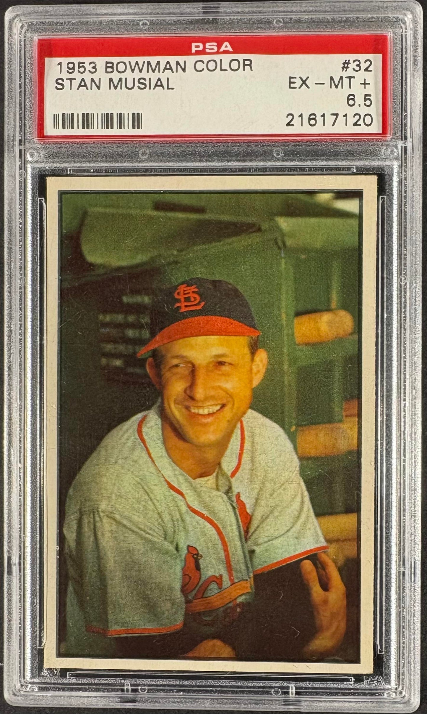 1953 Bowman Color #32 Stan Musial PSA 6.5 EX-MT Well Centered