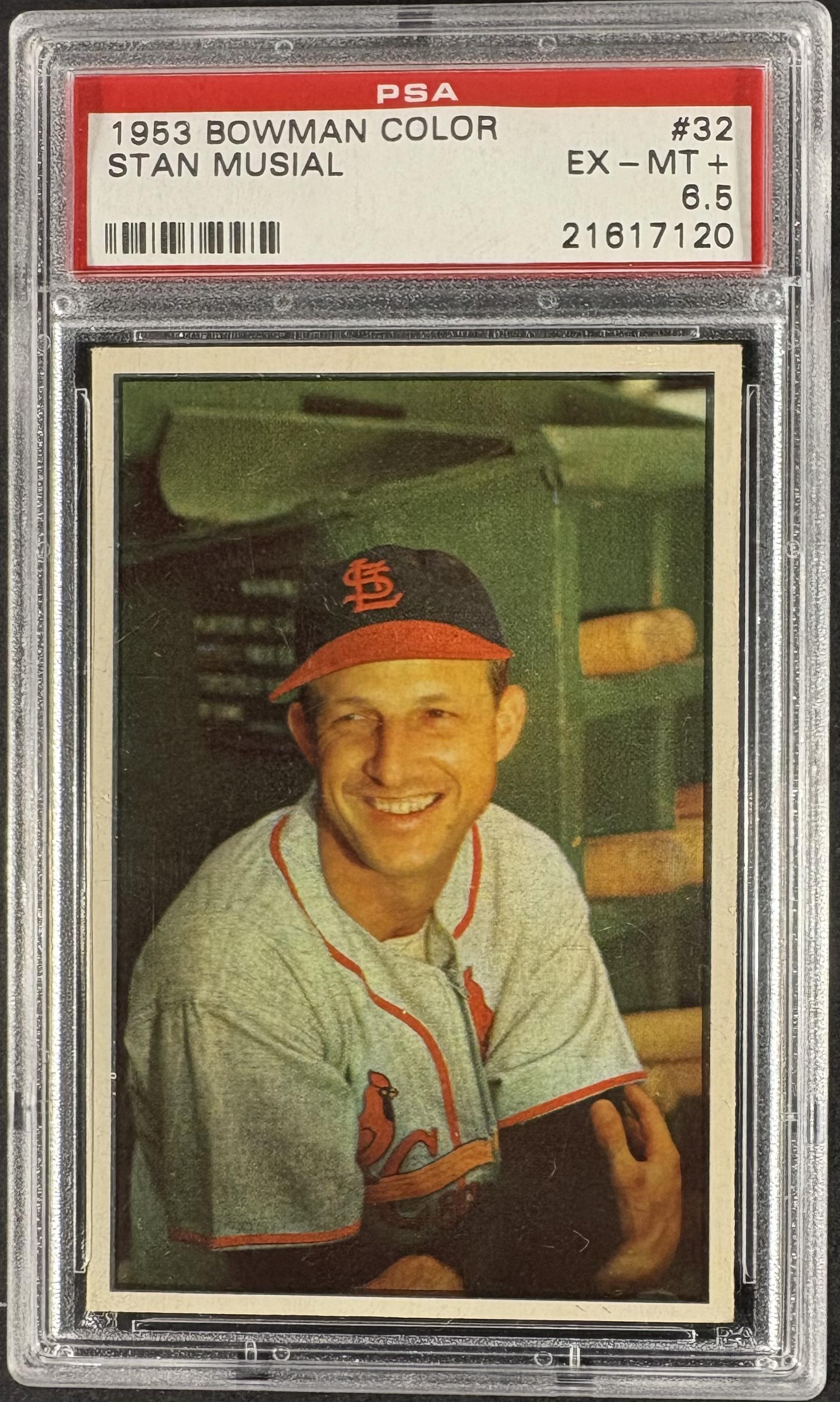 1953 Bowman Color #32 Stan Musial PSA 6.5 EX-MT Well Centered