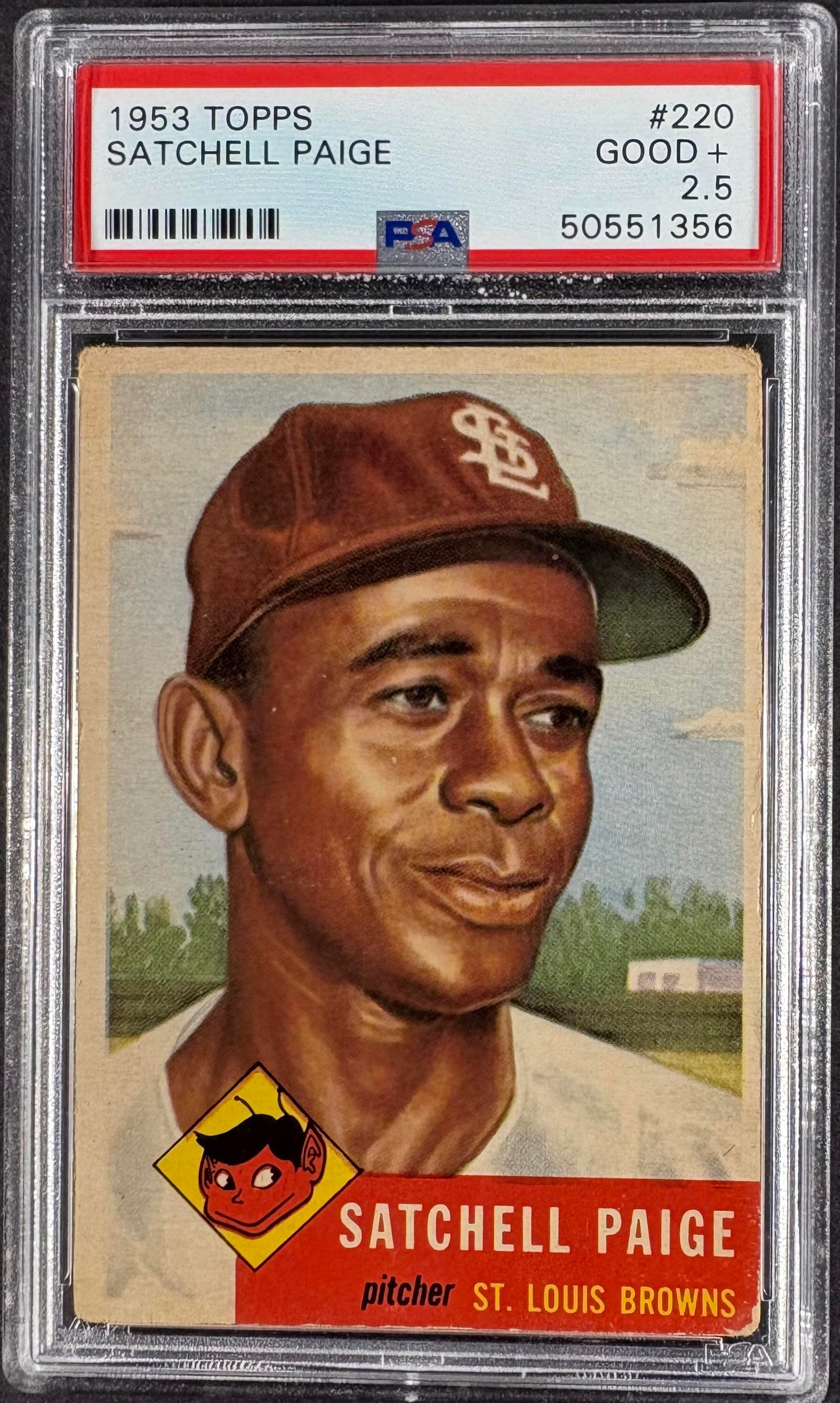 1953 Topps #220 Satchell Satchel Paige PSA 2.5 GD+ New Label