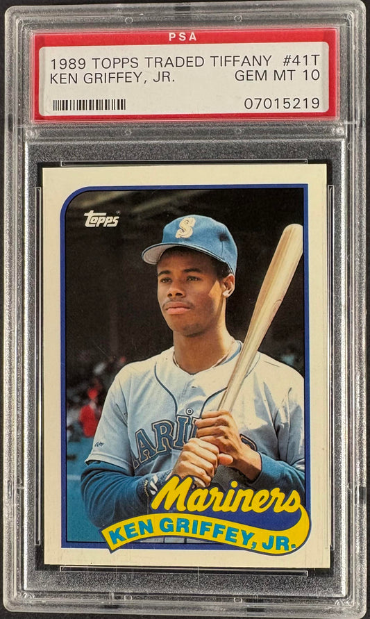 1989 Topps Traded TIFFANY #41T Ken Griffey Jr RC Rookie PSA 10 GEM MINT