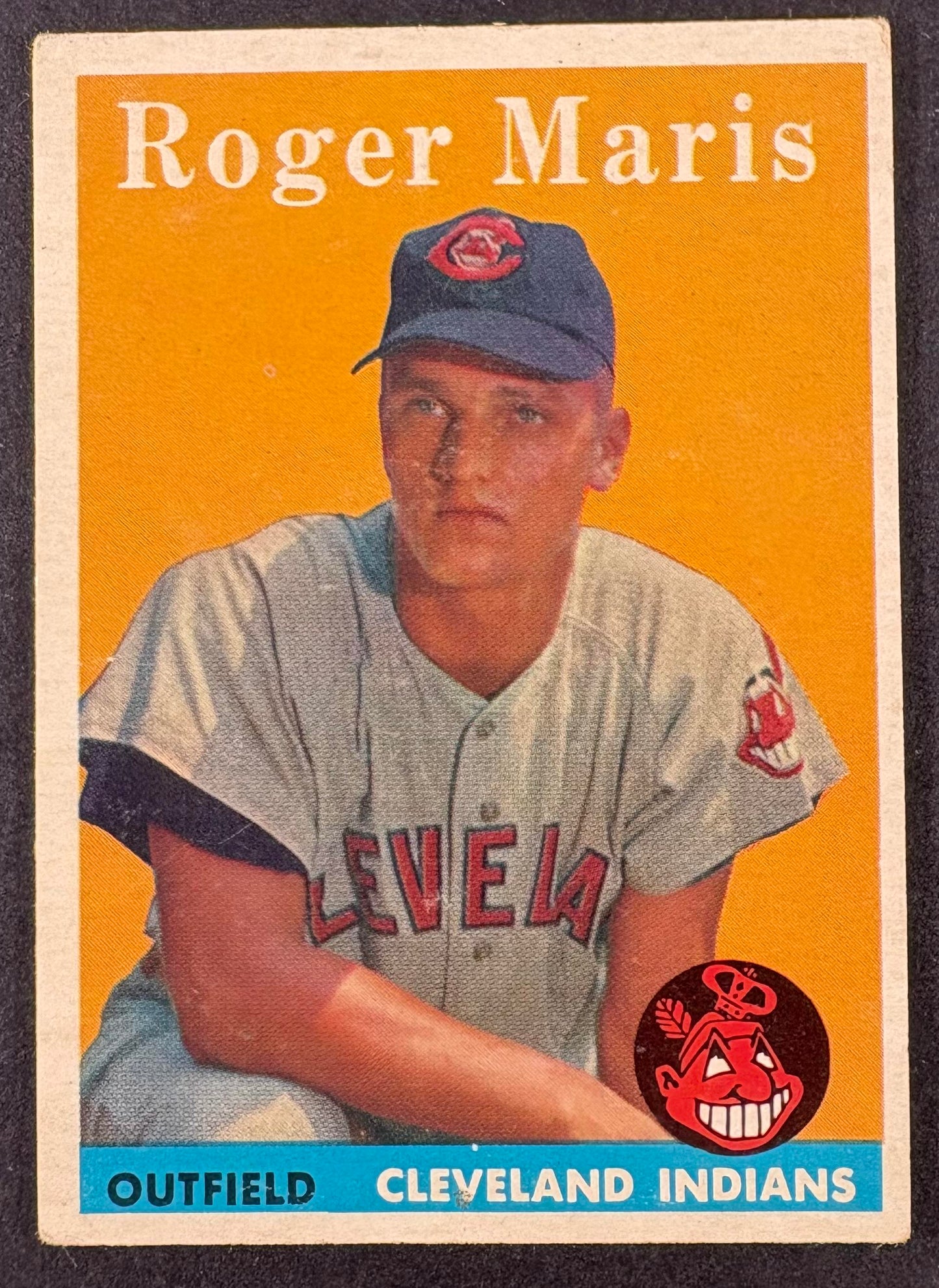 1958 Topps #47 Roger Maris RC Rookie Nice Color (wrinkle)