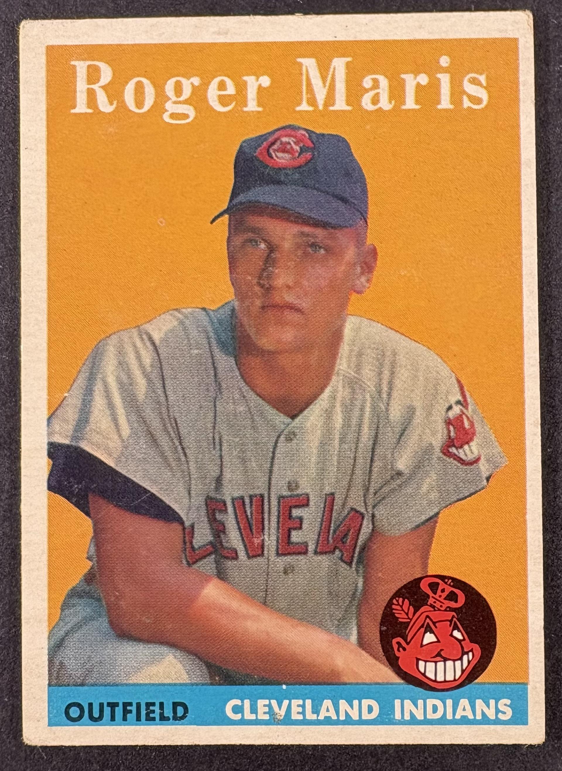 1958 Topps #47 Roger Maris RC Rookie Nice Color (wrinkle)