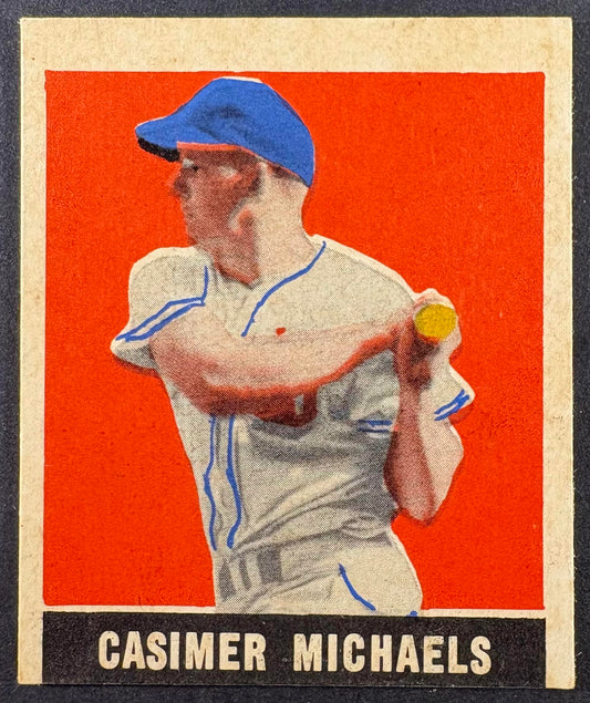 1948-49 Leaf #13 Casimir Michaels SP Short Print CREASE FREE + Sharp