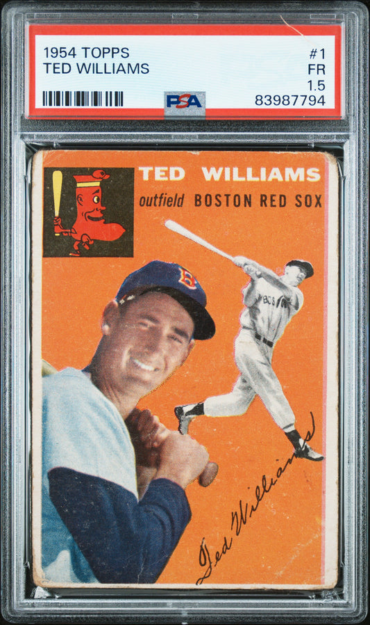 1954 Topps #1 Ted Williams PSA 1.5 New Label
