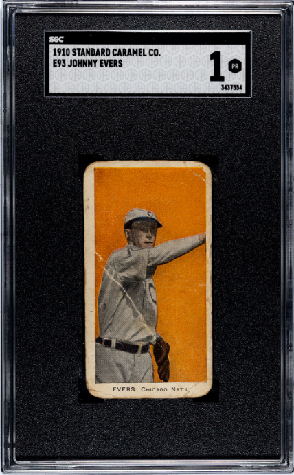 1910 Standard Caramel Co. (E93) Johnny Evers SGC 1
