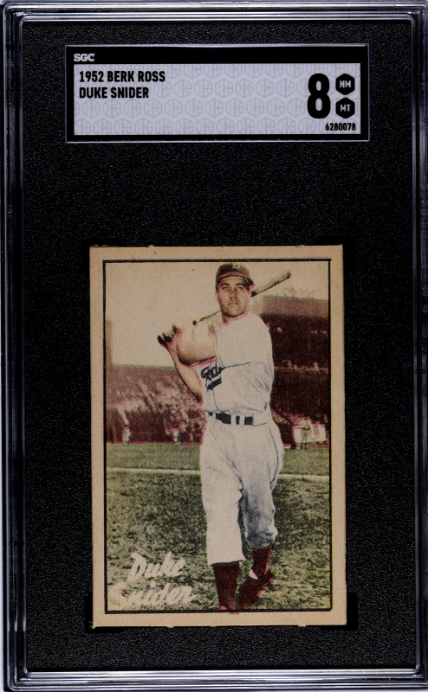 1952 Berk Ross Duke Snider SGC 8 NM-MT High Grade Well Centered
