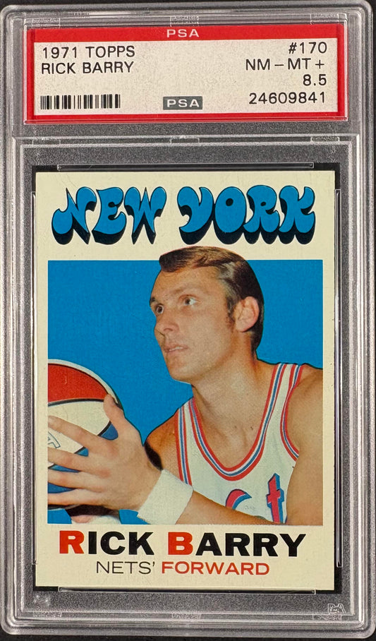 1971-72 Topps #170 Rick Barry RC Rookie PSA 8.5 NM-MT High Grade