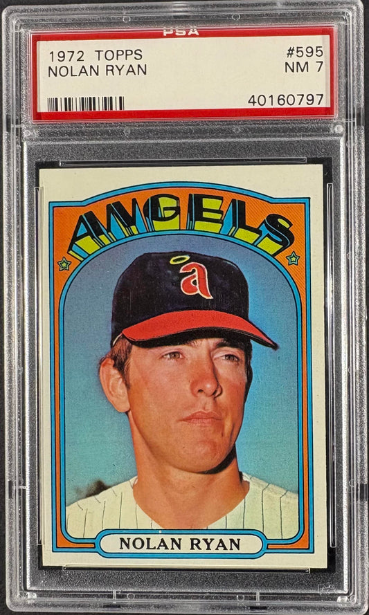 1972 Topps #595 Nolan Ryan PSA 7 NM Near Mint