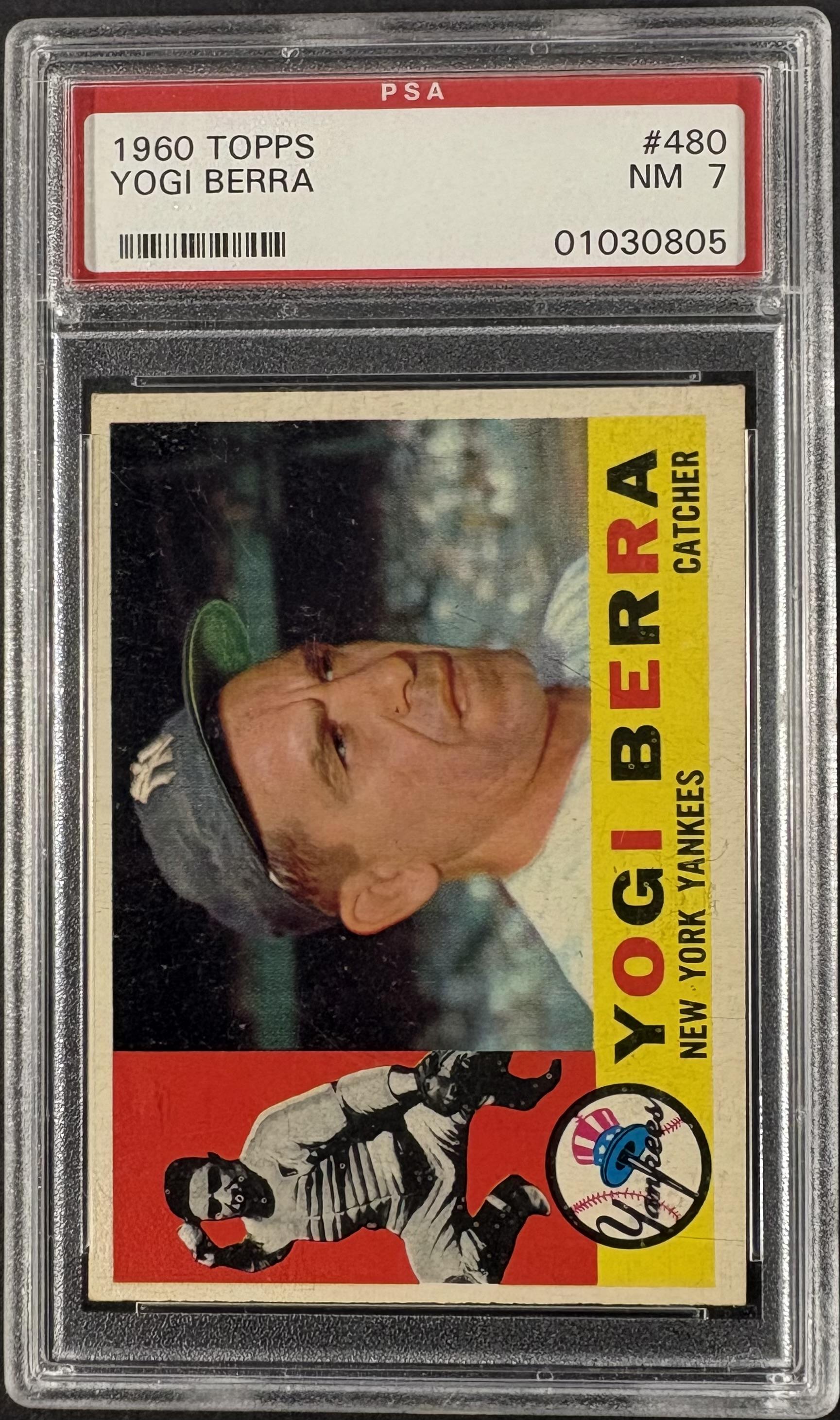 1960 Topps #480 Yogi Berra PSA 7 NM Near Mint